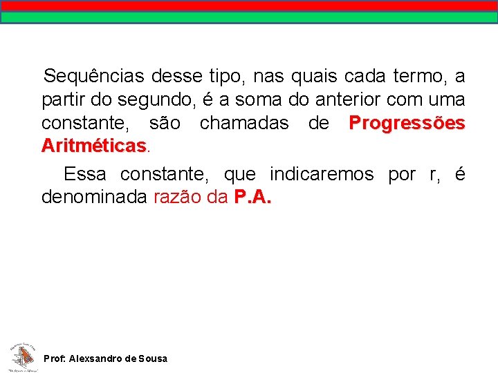 MATEMÁTICA, 9º Ano Pontos no plano cartesiano/pares ordenados Sequências desse tipo, nas quais cada
