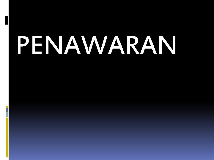 PENAWARAN 