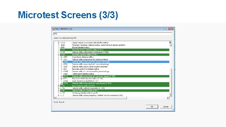 Microtest Screens (3/3) 