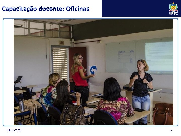 Capacitação docente: Oficinas 03/11/2020 57 