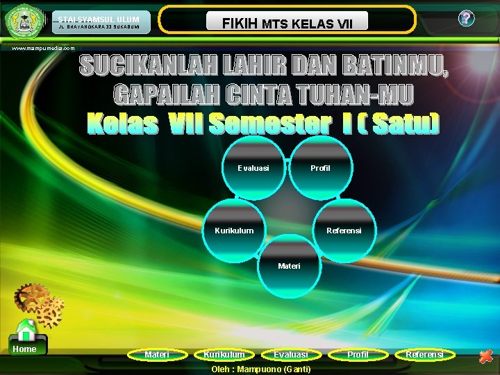 ? MATAMTS PELAJARAN FIKIH KELAS VII NAMA SEKOLAH ULUM STAI SYAMSUL JL. BHAYANGKARA 33