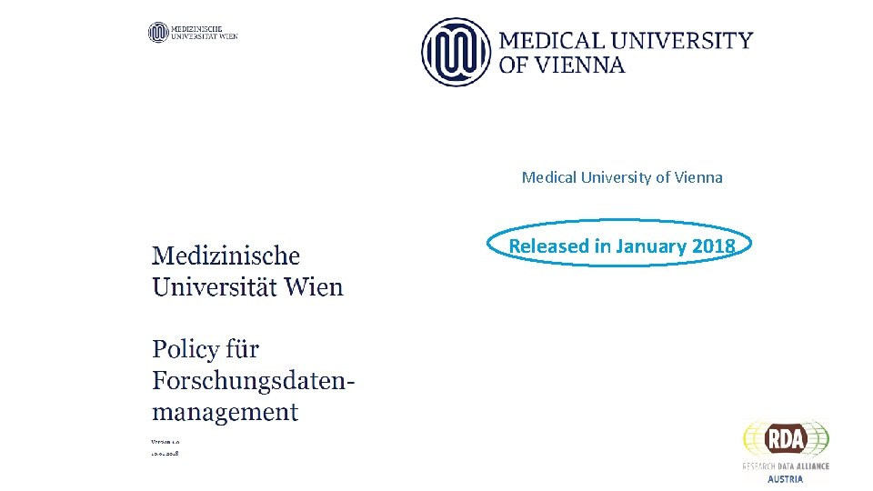 Medical University of Vienna Released in January 2018 