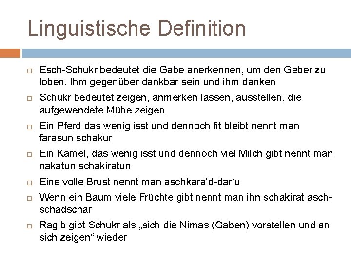 Erwidert Definition