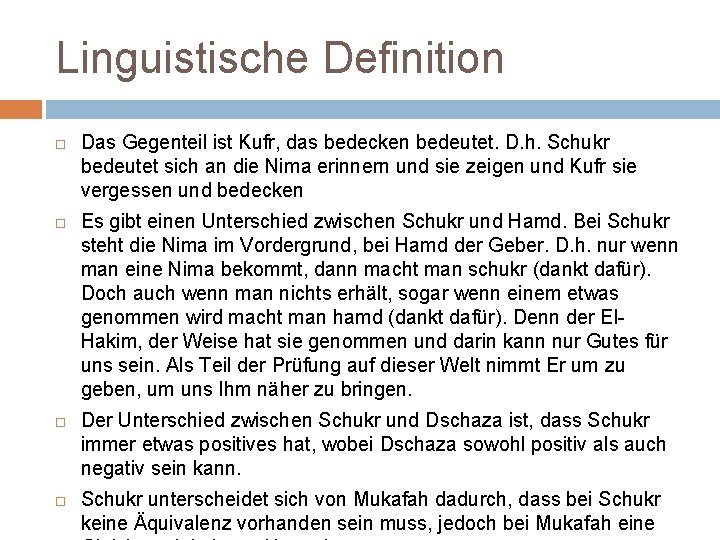 Erwidert Definition