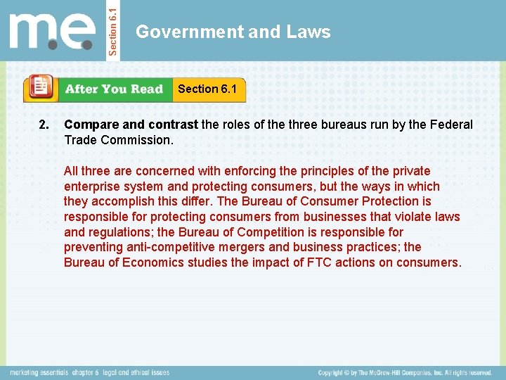 Section 6. 1 Government and Laws Section 6. 1 2. Compare and contrast the Section 6. 1 Government and Laws Section 6. 1 2. Compare and contrast the