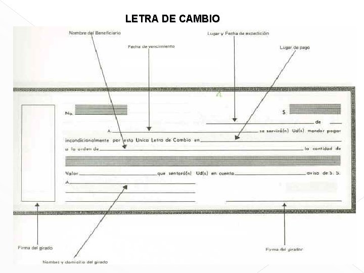 LETRA DE CAMBIO 