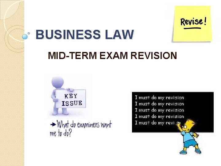 BUSINESS LAW MID-TERM EXAM REVISION 