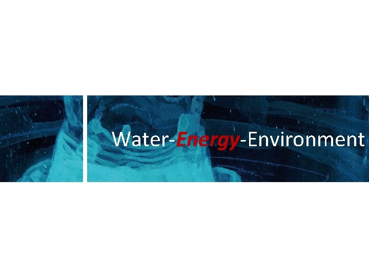 Water-Energy-Environment 