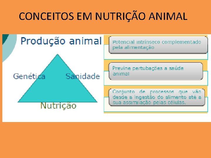 CONCEITOS EM NUTRIÇÃO ANIMAL 