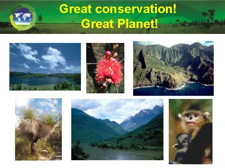 Great conservation! Great Planet! 