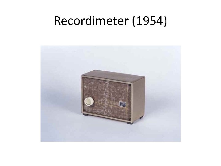 Recordimeter (1954) 