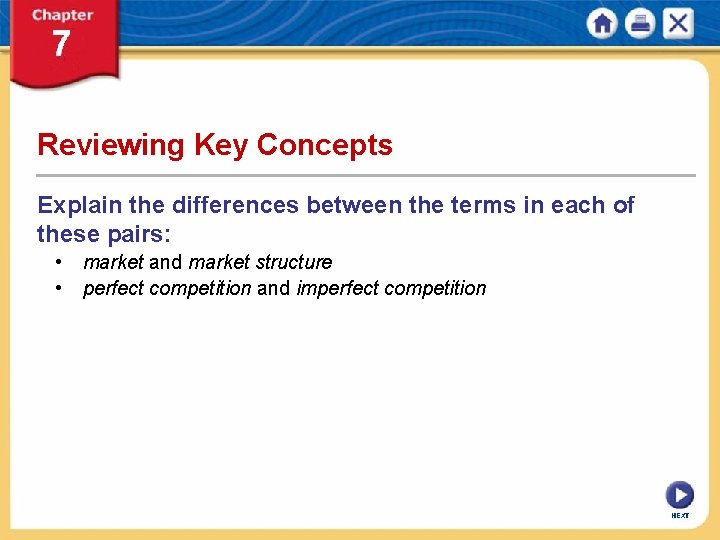 Reviewing Key Concepts Explain the differences between the terms in each of these pairs: