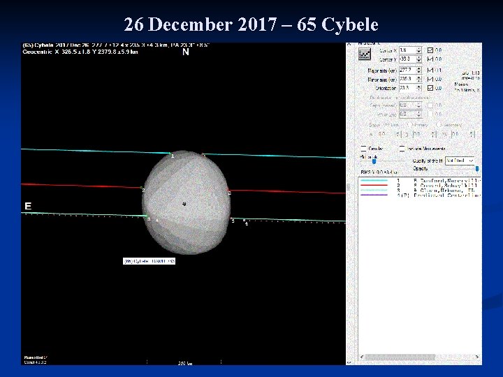 26 December 2017 – 65 Cybele 