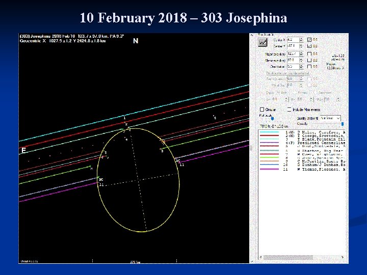 10 February 2018 – 303 Josephina 