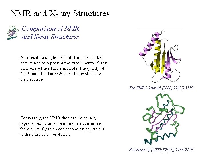 NMR and X-ray Structures Comparison of NMR and X-ray Structures As a result, a