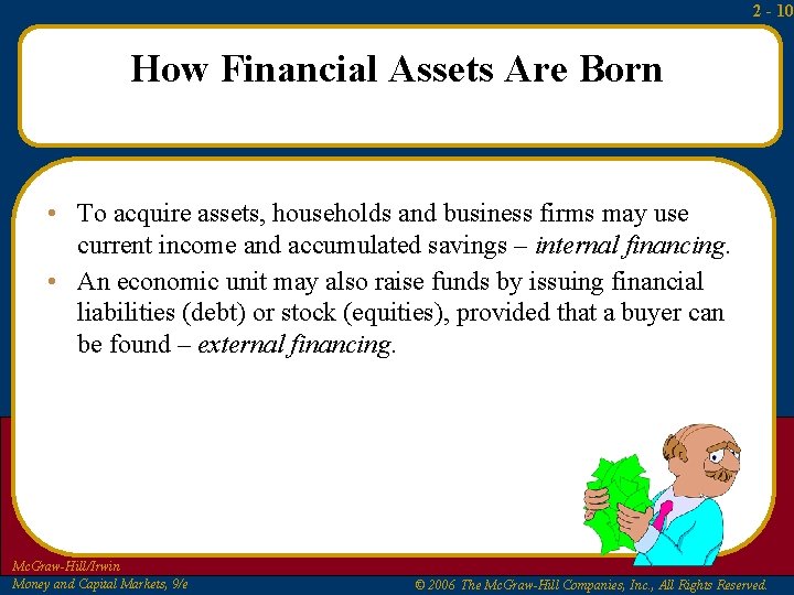 2 - 10 How Financial Assets Are Born • To acquire assets, households and 2 - 10 How Financial Assets Are Born • To acquire assets, households and