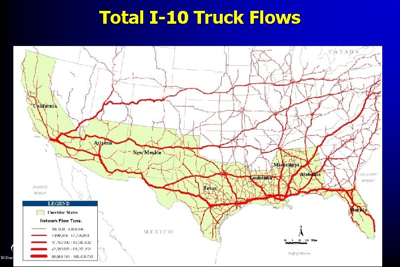 Total I-10 Truck Flows 