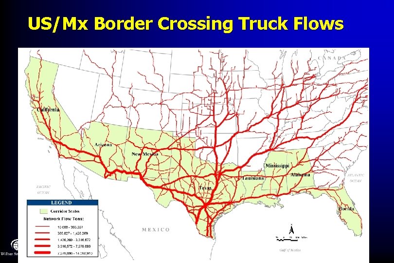 US/Mx Border Crossing Truck Flows 