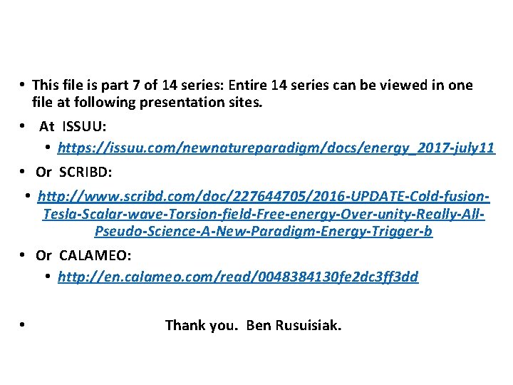  • This file is part 7 of 14 series: Entire 14 series can