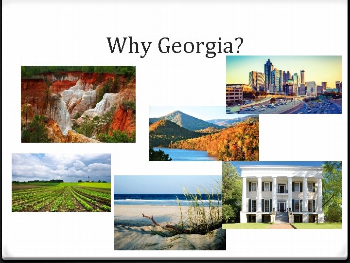 Why Georgia? 