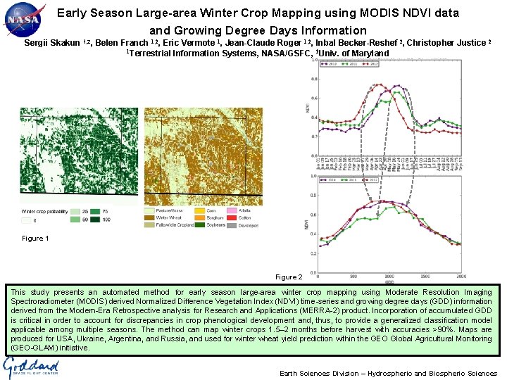 Early Season Large-area Winter Crop Mapping using MODIS NDVI data and Growing Degree Days Early Season Large-area Winter Crop Mapping using MODIS NDVI data and Growing Degree Days