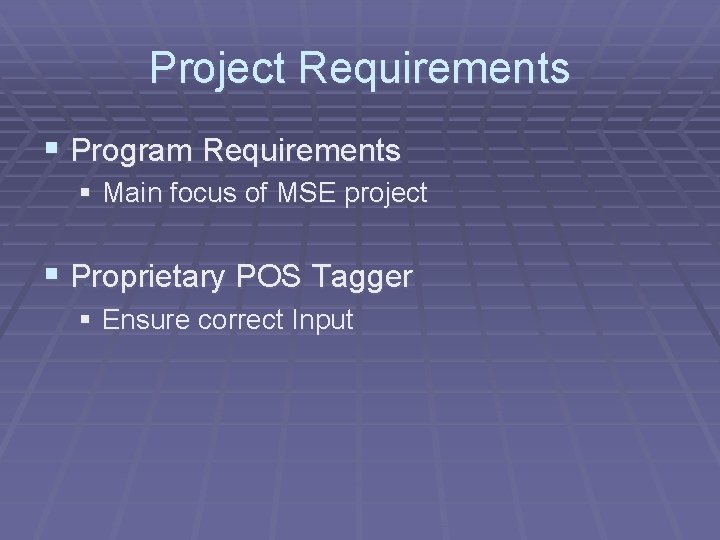 Programable Requirements Natural Language to Machine Readable Format By Damian