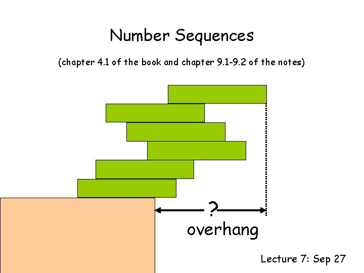 Number Sequences (chapter 4. 1 of the book and chapter 9. 1 -9. 2