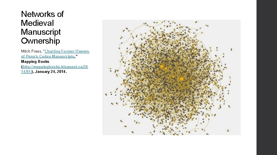 Networks of Medieval Manuscript Ownership Mitch Fraas, “Charting Former Owners of Penn's Codex Manuscripts, Networks of Medieval Manuscript Ownership Mitch Fraas, “Charting Former Owners of Penn's Codex Manuscripts,
