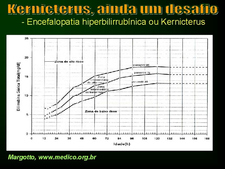 - Encefalopatia hiperbilirrubínica ou Kernicterus Margotto, www. medico. org. br 