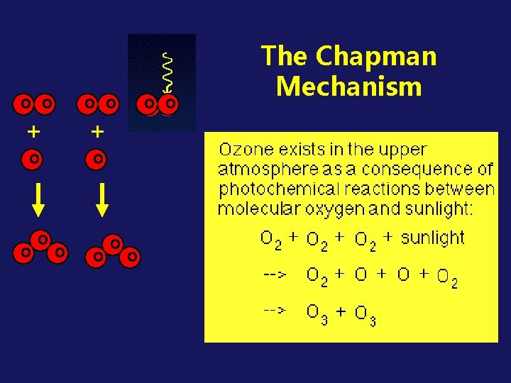 O O + + O O O O O The Chapman Mechanism 