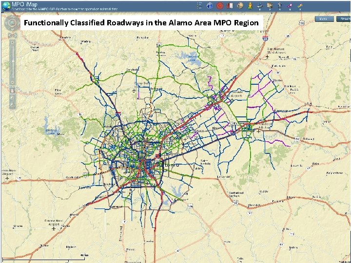 Functionally Classified Roadways in the Alamo Area MPO Region 30 