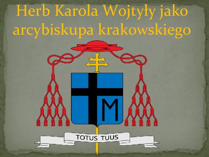 Herb Karola Wojtyły jako arcybiskupa krakowskiego 