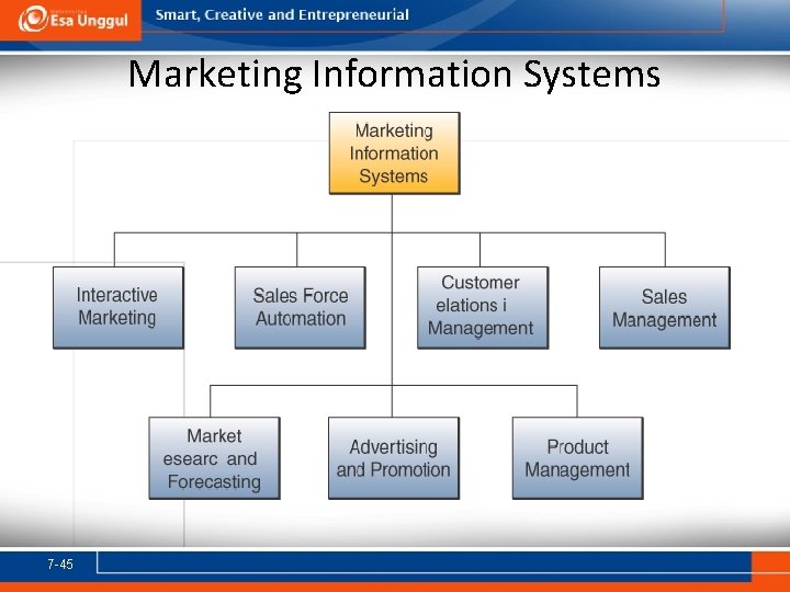 Marketing Information Systems 7 -45 