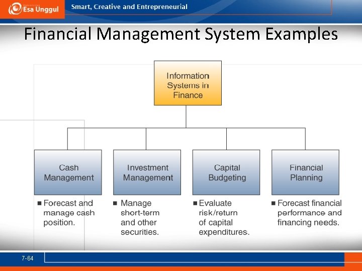 Financial Management System Examples 7 -64 