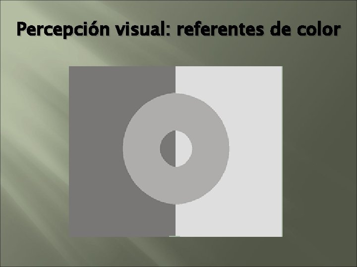 Percepción visual: referentes de color Percepción visual: referentes de color