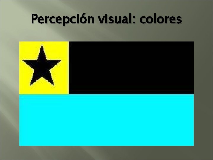 Percepción visual: colores Percepción visual: colores