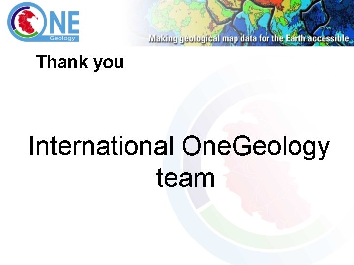 Thank you International One. Geology team 
