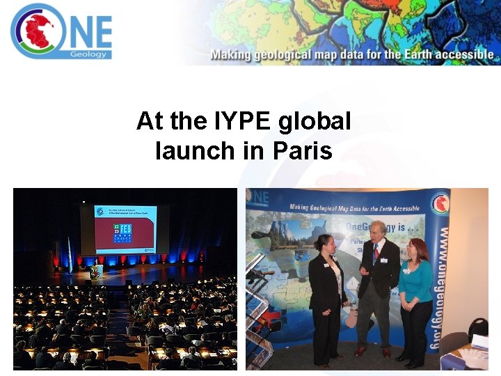 At the IYPE global launch in Paris 