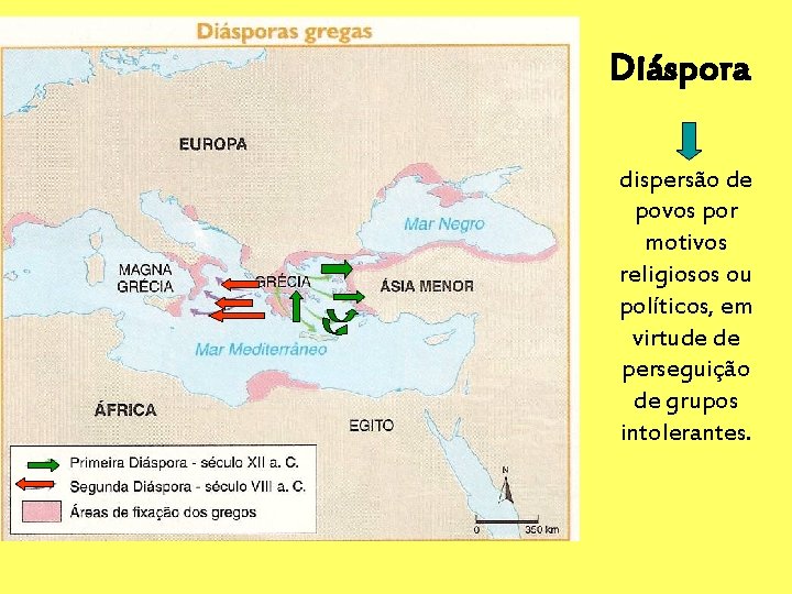 Diáspora dispersão de povos por motivos religiosos ou políticos, em virtude de perseguição de