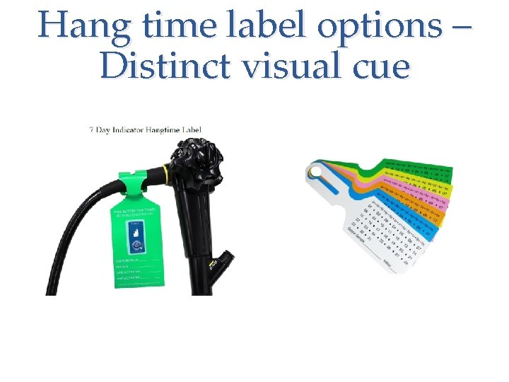 Hang time label options – Distinct visual cue 
