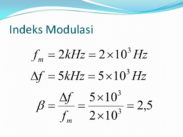 Indeks Modulasi 