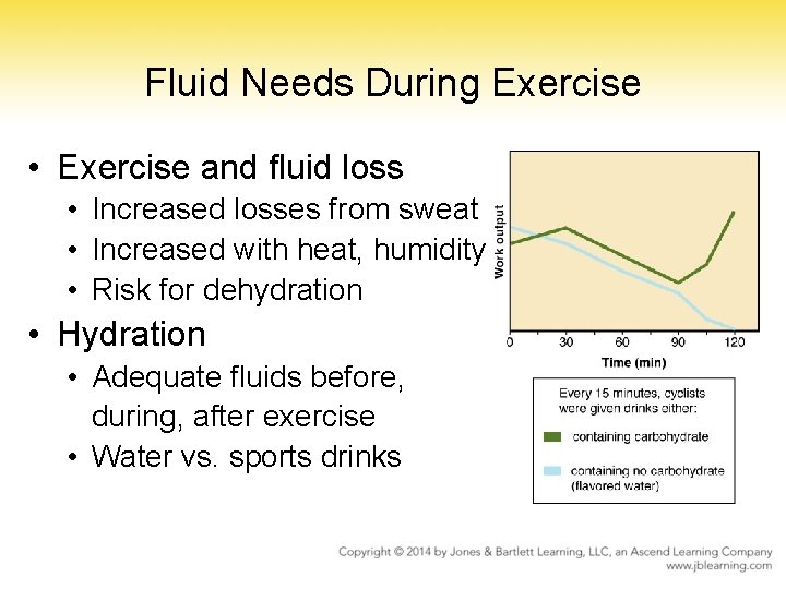 Fluid Needs During Exercise • Exercise and fluid loss • Increased losses from sweat