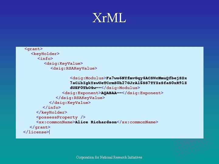 Xr. ML Corporation for National Research Initiatives 