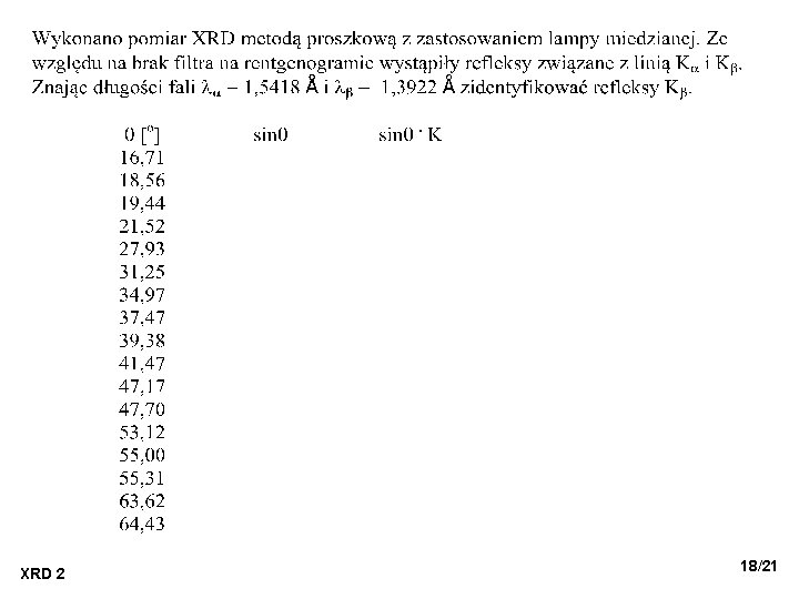 XRD 2 18/21 