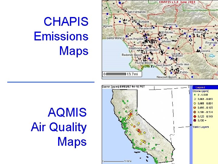 CHAPIS Emissions Maps AQMIS Air Quality Maps 14 
