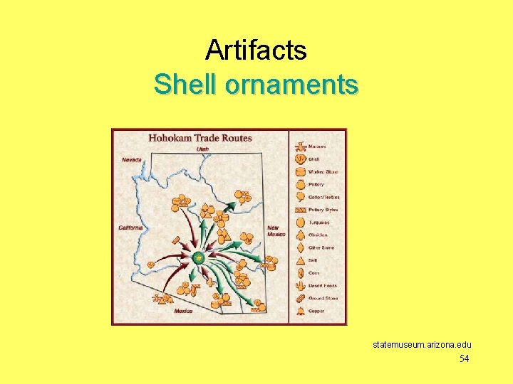 Artifacts Shell ornaments statemuseum. arizona. edu 54 