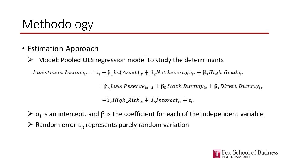 Methodology • 