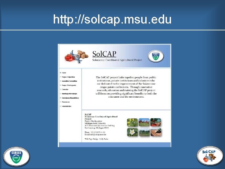 http: //solcap. msu. edu 