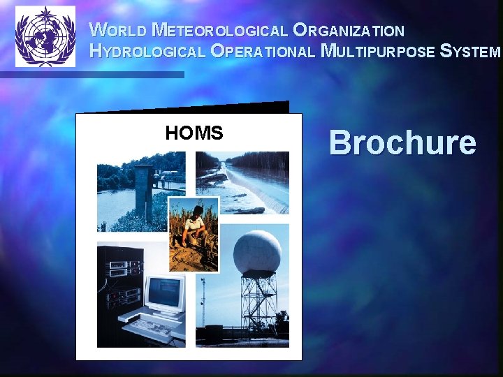 WORLD METEOROLOGICAL ORGANIZATION HYDROLOGICAL OPERATIONAL MULTIPURPOSE SYSTEM HOMS Brochure 