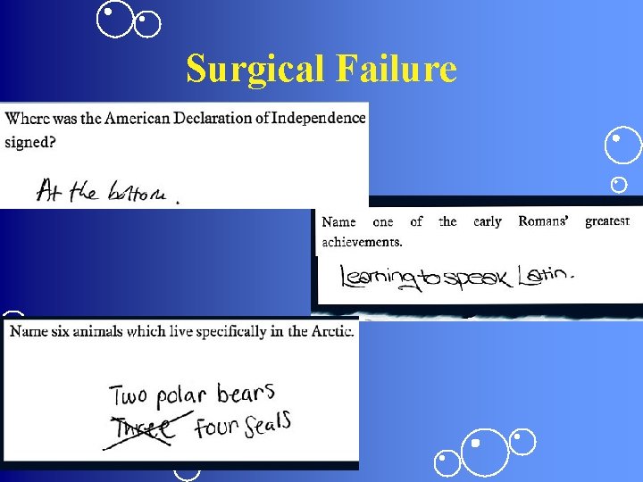 Surgical Failure 